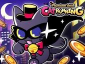 Phantom thief cat running