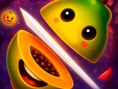 Halloween fruit slice