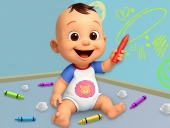 Naughty baby prankster