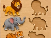Cute animal puzzle game