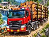 Timber truck: city cargo driver
