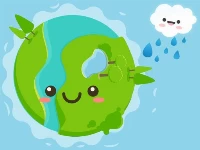 Happy green earth