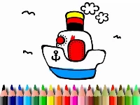 Bts boat coloring